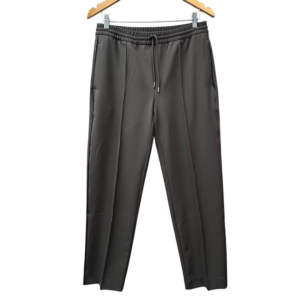 ATHLETA Size 6T Small Brown Pull On Zip Pockets Pull On Pants Sleek Athleisure